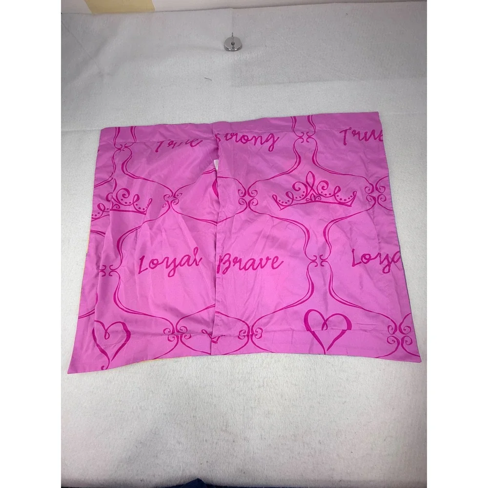 Disney Princess Cinderella Ariel Belle Pillow Sham 32x24 Pink